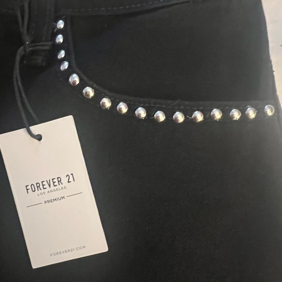 Forever 21 Los Angeles Premium Black Worn Look Shorts, Women 28, new with tag - Picture 5 of 8